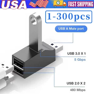USB 3.0 Hub Splitter For PC Mac MacBook Notebook Laptop Desktop Portable Lot - Picture 1 of 8