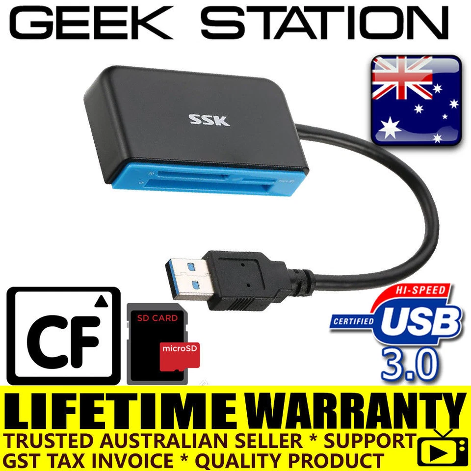 USB 3.0 2.0 All In One Multi Memory Card Reader CF Micro SD HC SDXC TFLASH - Image 1 of 1