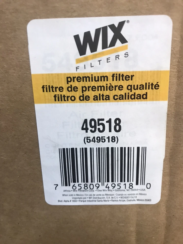 Wix 49518  Fits Carrier Reefer Air Filter Replaces PA5584 30-00471-20 300047120 - Image 1 of 1