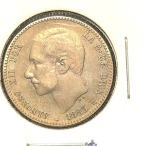 Spain 1883 (83) ms-m peseta KM 686 XF - Picture 1 of 2