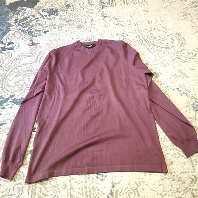 Suéter Bachrach Ciruela Oscura Hombres Talla 2XL Seda Nylon Mezcla Carrera Oficina Clásico  Foto 1 de 4