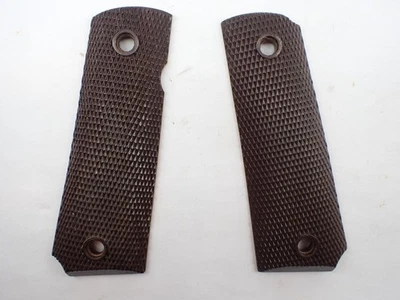 NUEVO Empuñaduras de plástico sin emitir 1911 USGI marrón baquelita 1911A1 Segunda Guerra Mundial Colt Segunda Guerra Mundial Foto 1 de 4