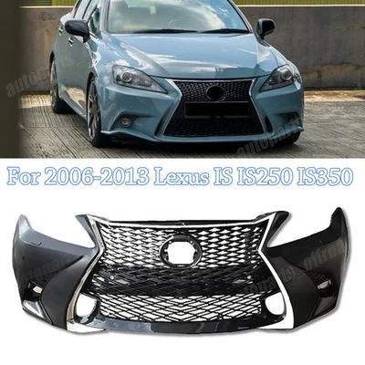 For 2006-13 Lexus IS250 IS350 Front Bumper Upgrade GS F-Sport Style w/Fog Lights - Image 1 of 4