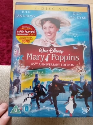Mary Poppins – 45th Anniversary Edition (2-Disc DVD Set, 2009, Disney, G, UK) - Image 1 of 4