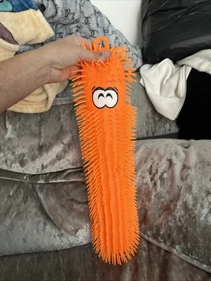 Verme giocattolo bruco palla squishy fidget sensoriale per bambini 50 cm Lightup Orange Bubble - Immagine 1 di 4