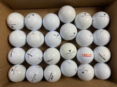 24 - TOP-FLITE Assorted Models NEAR MINT AAAAA Played Golf Balls FREE SHIP LOT A - Image 1 of 4