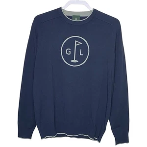 AG Adriano Goldschmied Sweater Mens M Blue Golf Preppy Pullover Lightweight NEW - Picture 1 of 9