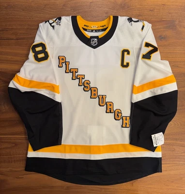 Adidas MIC Pittsburgh Penguins Reverse Retro 1.0 Sidney Crosby Road Jersey 56 - Image 1 of 4