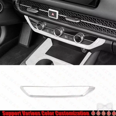 Panel de interruptor de CA para consola central plateada mate para Honda HR-V HRV 2023-2024 Foto 1 de 4