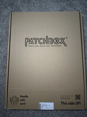 Patchbox Plus+ Cat.6a,  24-Port Patch Panel (UTP, Black, 1.8m / 30RU) - Image 1 of 4