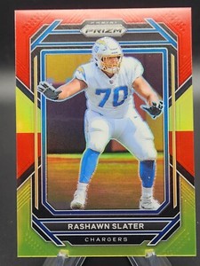 Rashawn Slater 2022 Panini Prizm Tmall Red and Yellow #13/44 SSP!