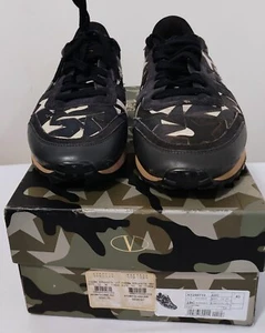 Valentino Men’s Rockrunner Sneakers Blue Star Camo Size 43/ US 10 Pre-owned - Picture 1 of 4