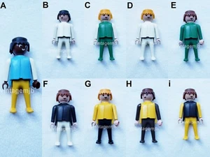 PLAYMOBIL VINTAGE CLASSIC UOMO BLU BIANCO GIALLO NERO VERDE MARRONE PELLE - A SCELTA! - Foto 1 di 10