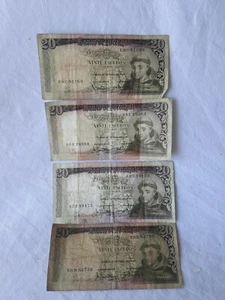 Portugal 20 Escudos AZT 49473/ ASX 19384/ERC 81169 Circulated Banknote - Picture 1 of 2