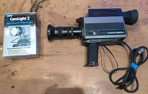 1970s Japanese Vintage Hitachi GP-4DU Color Camera + Camlight 2 Quartz Light - Bild 1 von 12