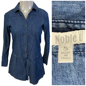 Edler U Chambray Strampler Damen klein Preppy Beach Coastal Fair Ranch Farm - Bild 1 von 13