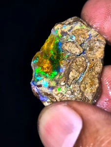 Ópalo etíope natural muy raro en bruto, ópalo crudo, ópalo de fuego welo, 1656 - Imagen 1 de 4