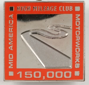 Pin de solapa club de alto kilometraje C1-C7 Corvette Mid America Motorworks 150.000 millas - Imagen 1 de 2