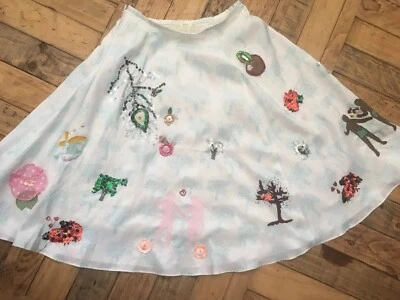 Falda adornada #19 Creation of Life de Cynthia Rowley, talla: 2 - leer descripción Foto 1 de 4