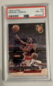 1993 - 94 Fleer Ultra #23 Michael Jordan PSA 8 Chicago Bulls GOAT Card #30 - Photo 1 sur 2