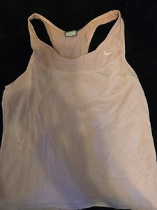 Nike Tank Top Womens Youth Large 12-14 Pink Sports Activewear Racerback - Picture 1 of 6