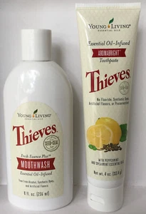 Young Living Thieves Mouthwash & Toothpaste Combo - So good! NEW! - Picture 1 of 2
