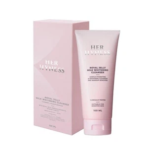 HER HYNESS ROYAL JELLY MILK WHITENING CLEANSER Clean facial skin remove makeup - Picture 1 of 9