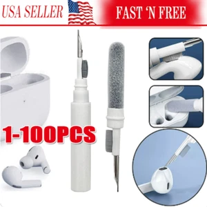 Stylo de Nettoyage pour Airpods Pro1 2 Écouteurs Kit de Nettoyage Brosse Souple Étui Écouteurs LOT - Photo 1 sur 16