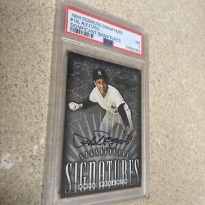 1998 Donruss PHIL RIZZUTO Significant Signatures AUTO ON CARD /2000