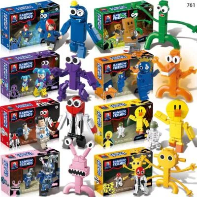 8pcs Roblox Rainbow Friends Building Blocks Toy Figures Kids Gifts Xmas boxed - Image 1 of 4