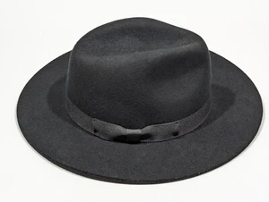 Lack Of Color Small 55cm Black 100% Australian Wool Hat Winter Fashion Races - Picture 1 of 10