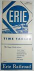 Vintage 1954 Erie Railroad Public Time Table