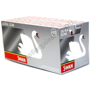 SWAN ULTRA SLIM FILTER TIPS BOX (20 KLEINE PAKETE) - 126 FILTERTIPS PRO PACKUNG - Bild 1 von 2