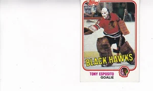 1981-82 Topps Hockey #11 Tony Esposito Chicago Black Hawks NM-MT - Picture 1 of 1