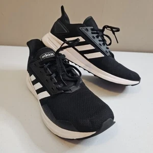 Adidas Duramo 9 Cloudfoam Mens Sneakers Running Shoes Size 10 Black BB7066 Nice! - Picture 1 of 9