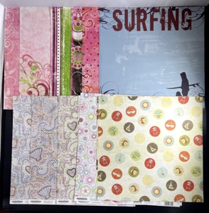 Scrapbooking/Paper Crafting 12x12 Paper 24 Sheets-Bo Bunny Creative Imaginations - Imagen 1 de 4