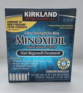 KIRKAND Men's  5% Minoxidil  Liquid Hair Regrowth Treatment - *6 MONTH SUPPLY*