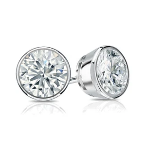 1.25 Carat TW Lab Grown Diamond Stud Earrings in 14k White Gold (E-F VS1-VS2) - Picture 1 of 6