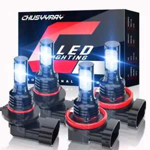 9005 H11 Blue LED Headlights Bulbs For Chevy Suburban Tahoe Avalanche 2007-2014 - Picture 1 of 13