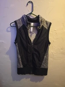 Lorna Jane sportliche Fleeceweste Damen Größe Medium schwarz und grau - Bild 1 von 8