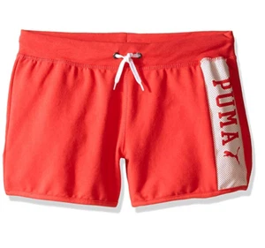 PUMA Little Girls' Activewear Short, Geranium, 6X - Picture 1 of 1