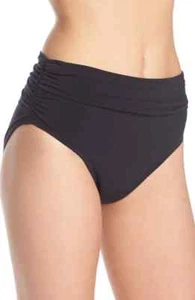 Magicsuit Womens Black High Waist Ruched Bikini Swim Bottoms Size 14 L143552 - Picture 1 of 4