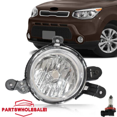 Fits 2014-2016 Kia Soul Fog Light Fog Lamp With Bulb Driver Left Side Factory - Imagem 1 de 4