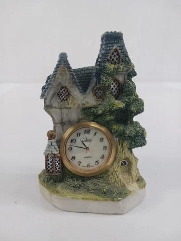 Callezio Resin Mini Cottage Quartz Mantel Desk Clock Cover