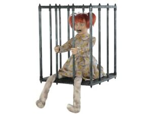 Animated Caged Kid Halloween Costume Prop Accessory Creepy Screaming Walk Around