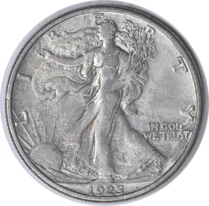 1923-S Walking Liberty Silver Half Dollar EF Uncertified #947 - Picture 1 of 2