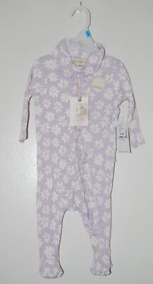 Nuevo con etiquetas Mameluco y Diadema Jessica Simpson Infantil Niña Púrpura Margarita LS talla 3-6M Foto 1 de 4