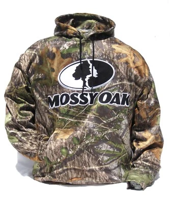Cabela's Men's Mossy Oak OBSESSION Quiet Performance Logo Fleece Hunting Hoodie - Image 1 of 4