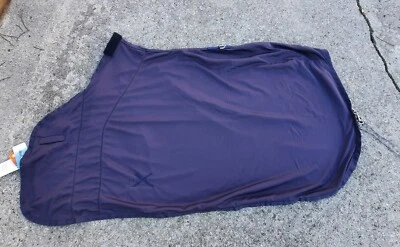 Novo com etiquetas Moxie pônei equestre tamanho 60" bambu Coolmax refrigerador fechamento magnético azul marinho - Imagem 1 de 4