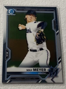 2021 Bowman Prospects Chrome Base #BCP-66 Max Meyer - Miami Marlins - Bild 1 von 2